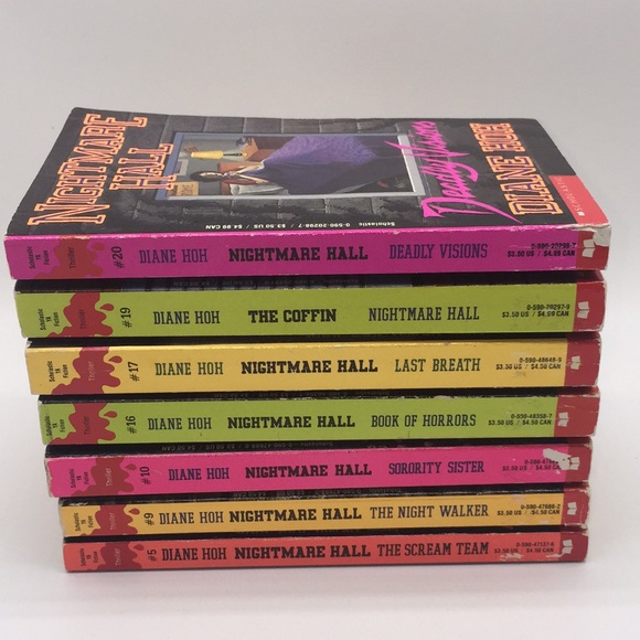 Nightmare Hall 7 Book Lot Diane Hoh Vintage Young Adult Fiction Thriller Horror - Picture 9 of 13
